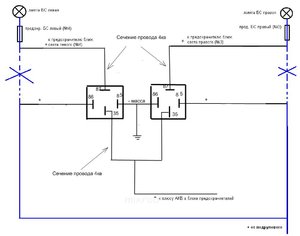 Схема подключения фар С4.JPG