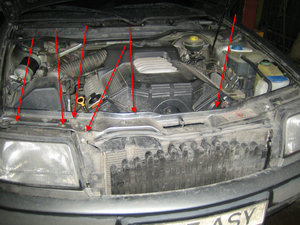 Самостоятельное снятие переднего бампера и радиатора A6 (C5) + фото | Audi A6 — Форум AutoPeople