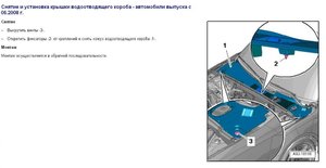 Снятие и установка крышки водоотводящего короба - автомобили выпуска с 06.2008 г.jpg