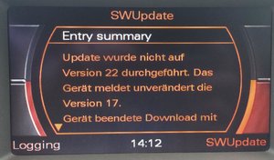 Update wurde nicht auf Version 22 durchgeführt.jpg