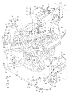 Патрубки системы охлаждения для AUDI A6 (C4, C5, C6, C7, C8)