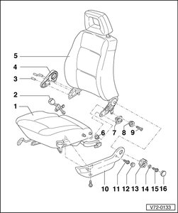 Как снять задние сиденья на Audi A4 B8 - Audi A4 (B8)