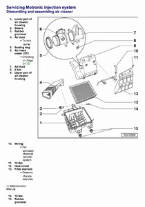 Замена фильтра салона двигателя Audi A6 C6 2004 - 2011