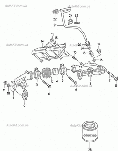 Audi 80/100/200/A6/Coupe/Quattro S2/RS2/S4/S6 Выпускной коллектор для двигателей 5цил 20V