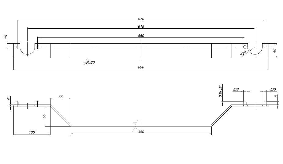 T40070 чертеж размеры