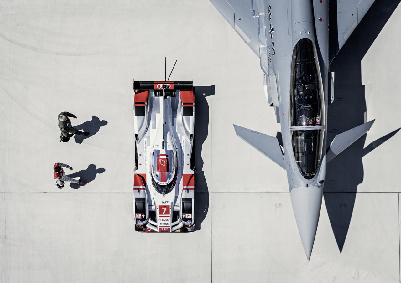 PASSION - FLIGHT CLUBAudi R18 e-tron quattro vs. Eurofighter TyphoonHigh-speed turns with...