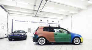 VW Golf GTI mk 5 Harlekin promo