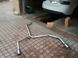 Audi A5 3.0TDI no mufflers exhaust