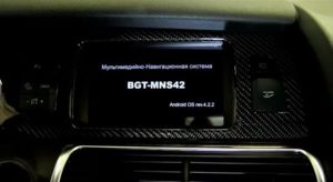 BGT-MNS42 на штатном мониторе на примере Audi Q7