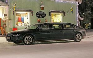 audi a8 six door prototype spied testing 2